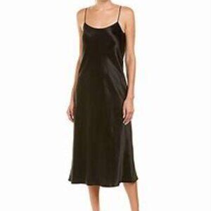Vince classic black slip dress